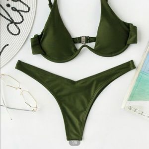 SHEIN army green bikini